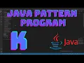 K print in star pattern Star Pattern program Java Alphabet Print java pattern programs K