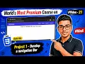 Project 1 Build a Responsive Navigation Bar HTML CSS Project 21