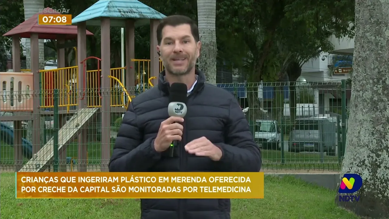 Crianças que ingeriram plástico em creche são monitoradas por telemedicina em Florianópolis
