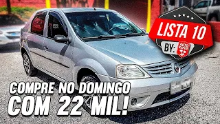 10 CARROS PRA COMPRAR COM 22 MIL NO DOMINGO????????