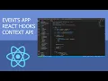 Build Events App React Hooks Context API