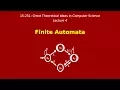 Great Ideas in Theoretical Computer Science Finite Automata Spring 2015