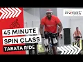 Free 45 Minute Spin Class Burn up to 600 Calories with Tabata Drills Power Surges
