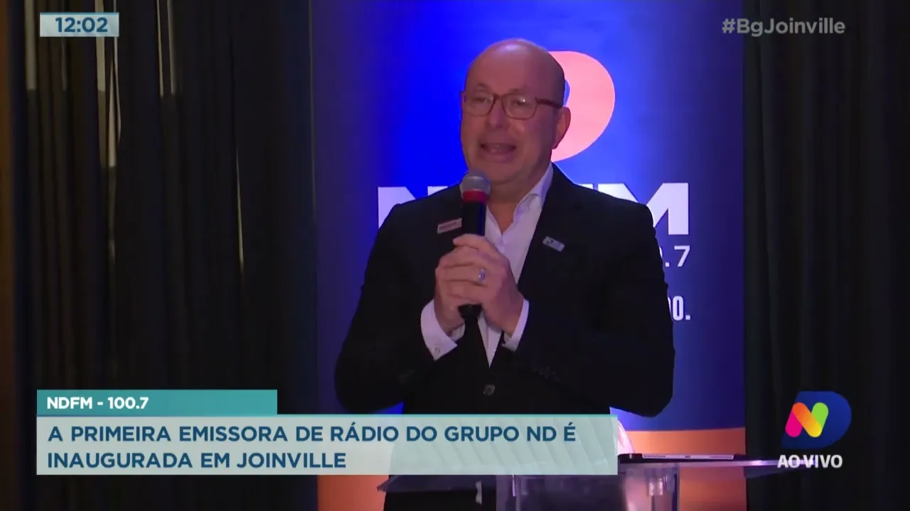 NDFM 100,7: a primeira emissora de rádio do Grupo ND é inaugurada em Joinville