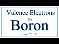 How to Find the Valence Electrons for Boron B