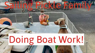 Episode 259 – Boat Yard Work. Gel-Coating our Whole Boat!! Sailing Life is CRAZY!