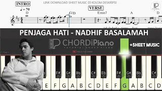 Download Tutorial Piano penjaga hati  - nadhif basalamah +Sheet Music MP3