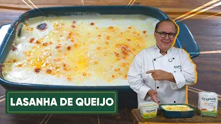 Lasanha de Queijo ao Molho Branco: Massa Fresca Caseira Muito Fácil de Fazer!