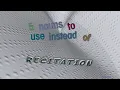 recitation - 5 nouns synonym to recitation sentence examples