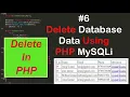 How to Delete data from database using PHP MySQL
