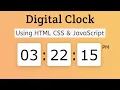 Digital Clock Using HTML CSS and JavaScript Digital Clock With JavaScript Coding Power