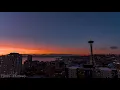 Beautiful Seattle Sunset Time-Lapse