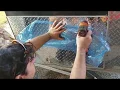 Replacing aluminum diamond plate on enclosed trailer