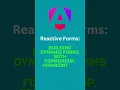 Reactive Forms Building dynamic forms with FormGroup FormControl