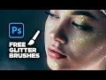 Create an INSTANT Glitter effect Free Brushes