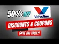 50 Off Valvoline Coupon Code Promo Codes Discounts