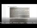 Python - Lesson