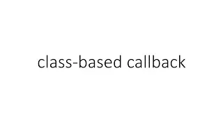 callback a class in Python