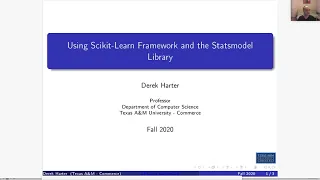 CSci 574 Machine Learning U03-4 Using Scikit-Learn and the statsmodel Library
