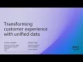 CCW 2025 United Airlines Amazon Connect - Unifying CX Data