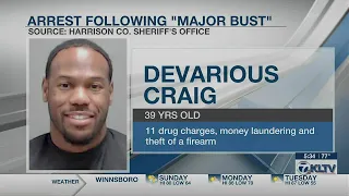 Longview man arrested after major bust with narcotics weapons cash
