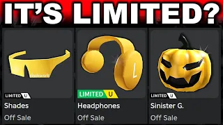 So it actually went limited But roblox messed it up Gold Clockwork Headphones Now LIMITED