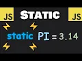 Learn JavaScript STATIC keyword in 8 minutes