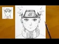 How to Draw Naruto Uzumaki Step by Step Easy Naruto Sketch Naruto Drawing Tutorial
