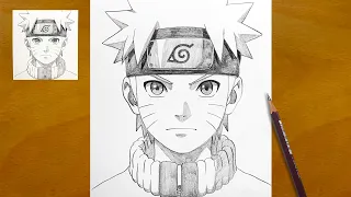 How to Draw Naruto Uzumaki Step by Step Easy Naruto Sketch Naruto Drawing Tutorial
