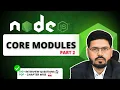 Node js Core Modules part 2 HTTP Events Process Modules Day 5 techeducoder