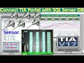 TIA Portal V17 connect SQL Server Database