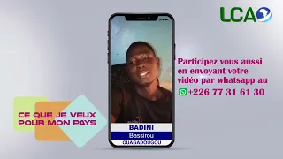 CE QUE JE VEUX POUR MON PAYS