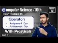 Operators Assignment Oprtr Arithmetic Oprtr Chapter 2 Computer Science Class 10 New Book