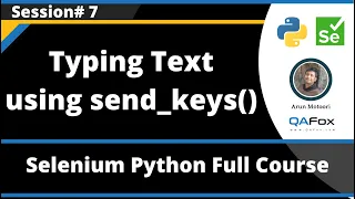 Typing Text using send - keys command Selenium Python