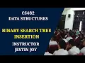 Module 4 Binary Search Tree Insertion