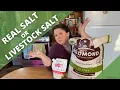 REDMOND REAL SALT or REDMOND LIVESTOCK SALT a comparison - HOMESTEADING ALASKA