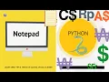 How to Make Notepad using Python Tkinter Python