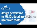 How to assign particular permissions to SQL Server database user from SQL Server Management studio