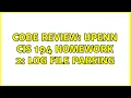 Code Review UPenn CIS 194 Homework 2 Log file parsing