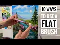 How To Use A FLAT BRUSH 10 WAYS