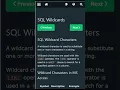 SQL Wildcard Characters arvindprogramming