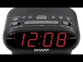 Battery Setup-Sharp Digital Alarm Clock FM Radio - SPC695