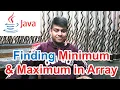 Find minimum maximum value in array ICSE Class 10 Computer