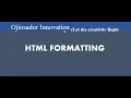 HTML Formatting Tutorial Learn Basic Text Formatting Tags in HTML