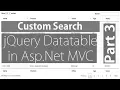 Custom Search in jQuery Datatable - Part 3