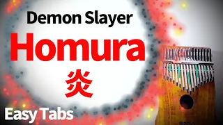 Download Demon Slayer: Kimetsu no Yaiba - Homura/LiSA (Easy Tabs/Tutorial/Play-Along)【Kalimba Cover】 MP3