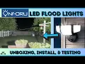 Onforu LED Flood Lights Outdoor Super Bright 6500k Dawn to Dusk