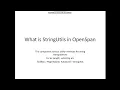 What is StringUtils in Openspan
