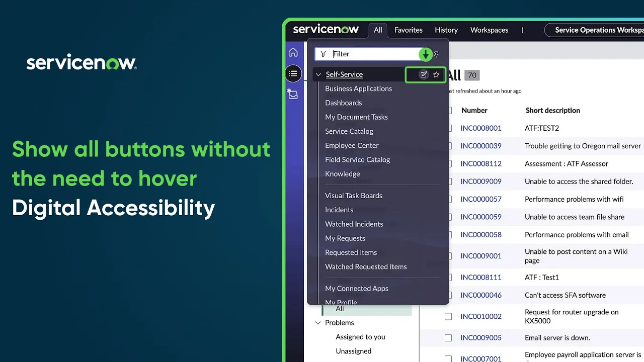 Show all buttons without the need to hover