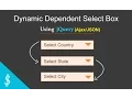 Part - Dependent Country State District Dropdown Using jQuery Ajax JSON